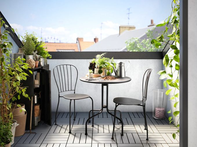 idee per un terrazzo fiorito