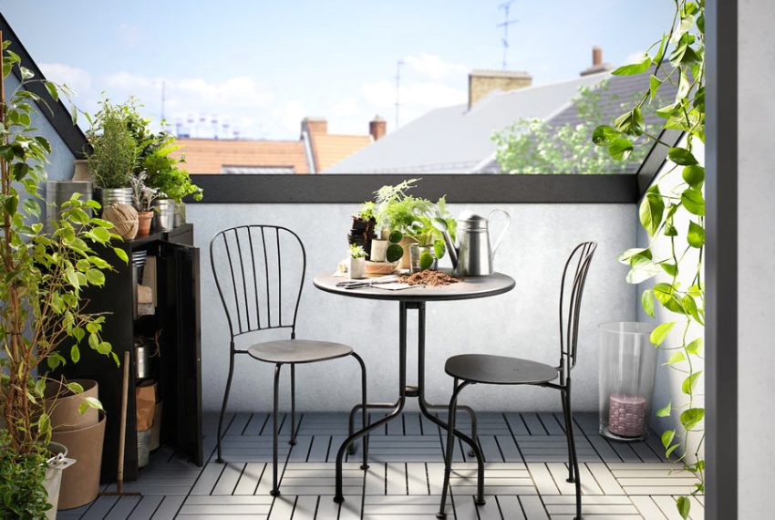 idee per un terrazzo fiorito